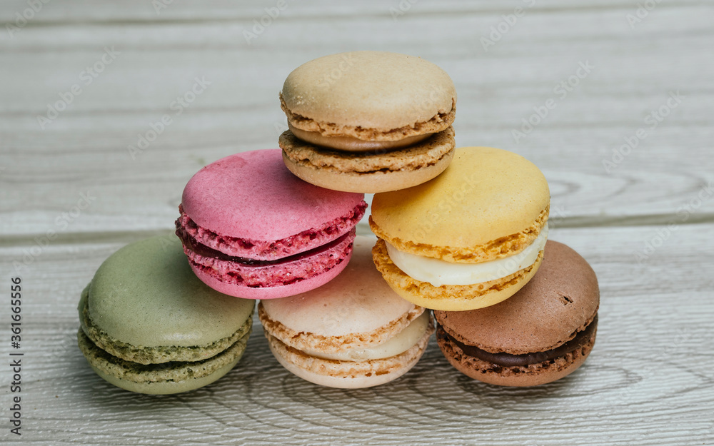 homemade colorful sweet macaroons homemade colorful sweet macaroons