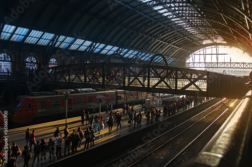 Old train station seen from the inside