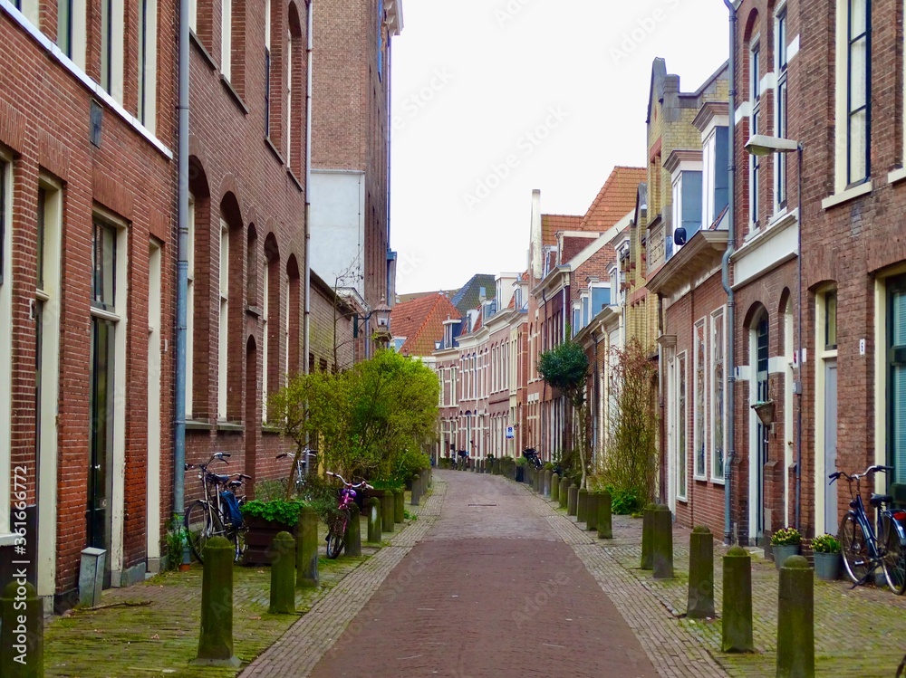 Narrow street in Amsterdam