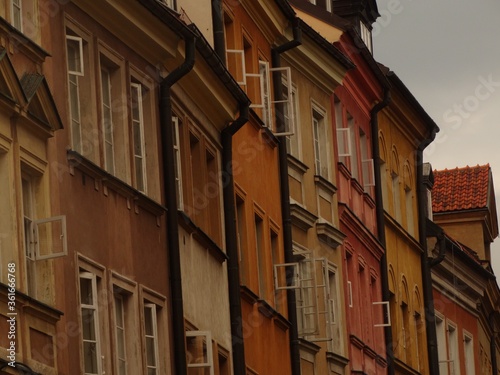 old houses in Warsaw 