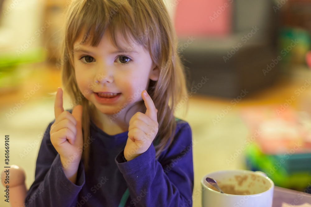 portrait of a little girl