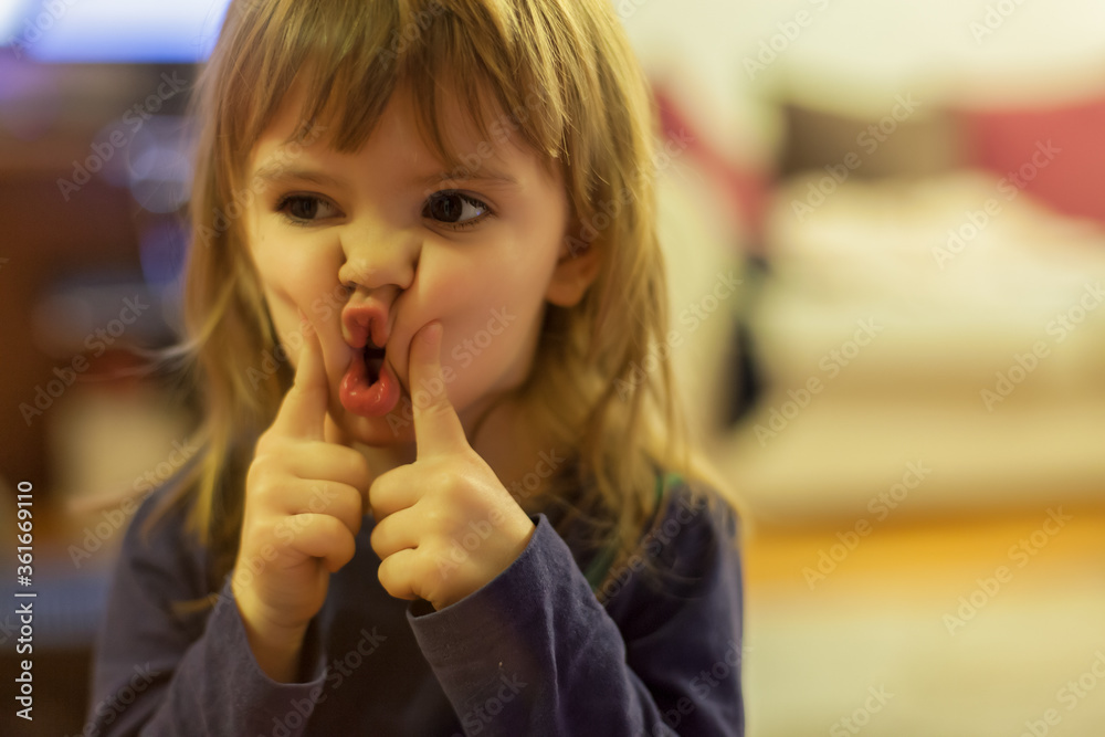 portrait of a little girl