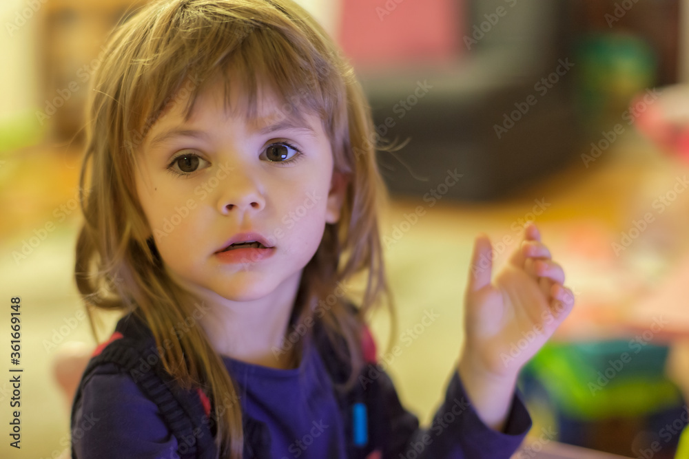portrait of a little girl