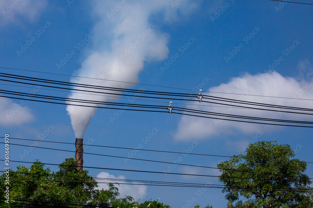 Fototapeta premium electric power line