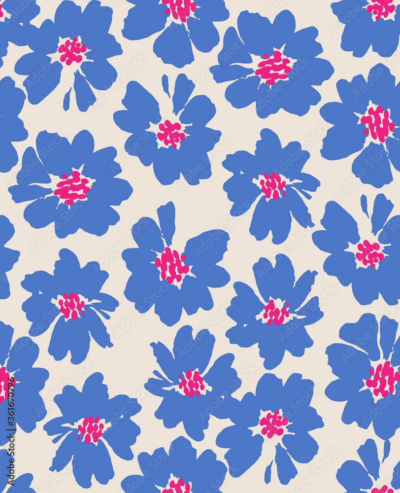 seamless flower pattern, floral print.
