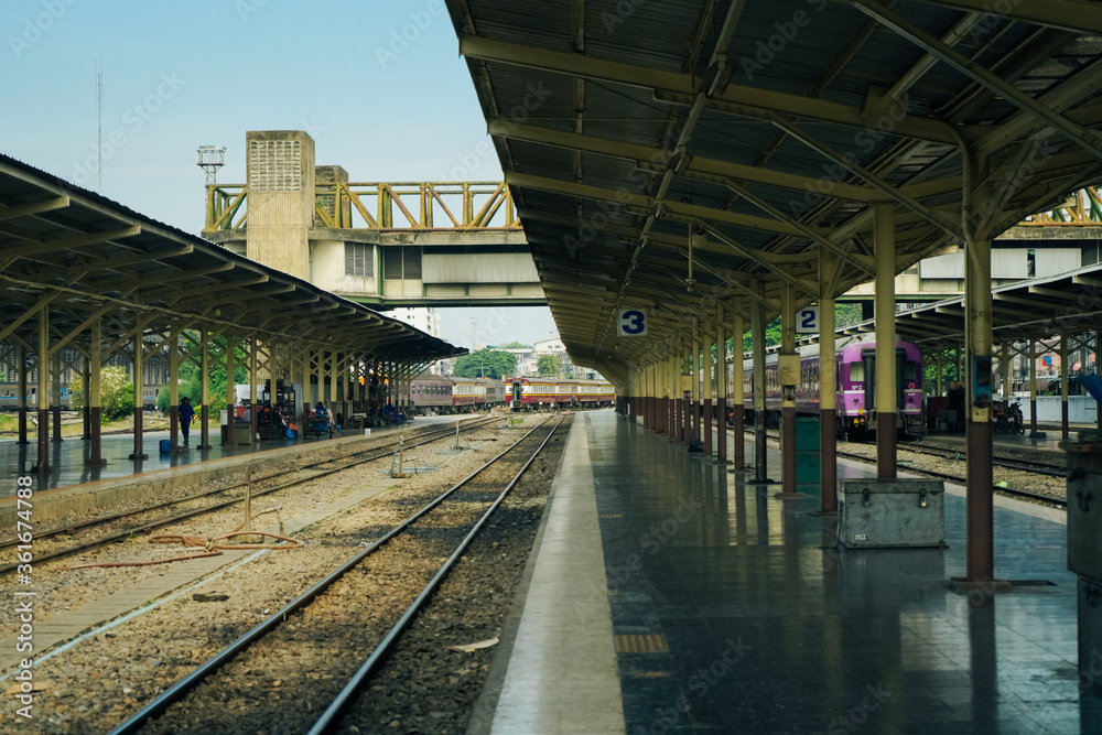 Fototapeta premium Bangkok railway station, unofficially known as Hua Lamphong station.