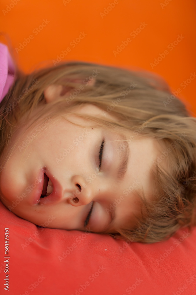 a girl and a pillow