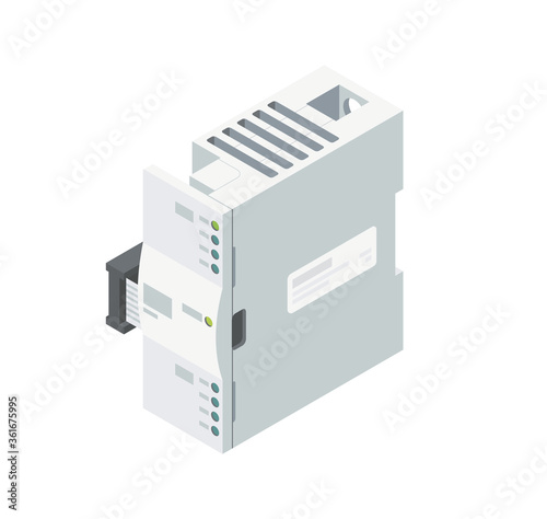 plc expansion modules isometric simple designed