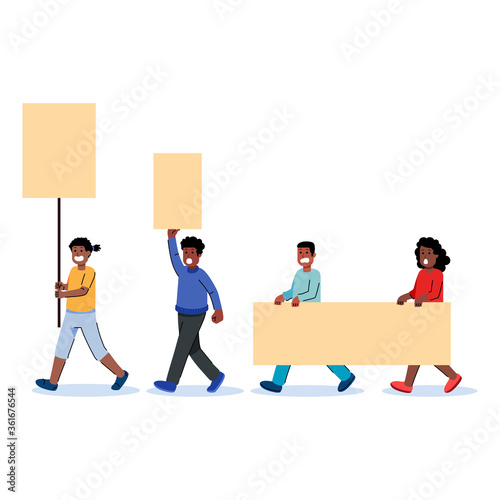 Black People Protest Demonstration March