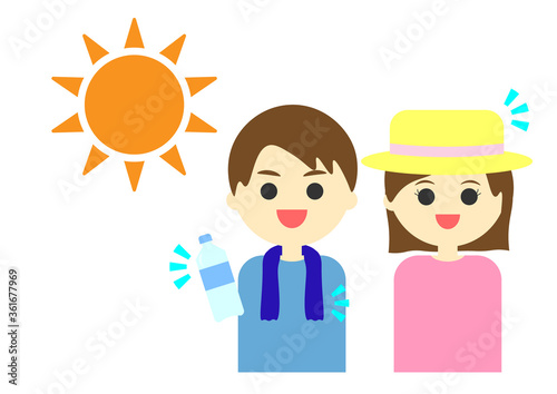 熱中症　対策　夏　男女　heatstroke