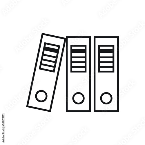 Binders icon design isolated on white background. vector illustration
