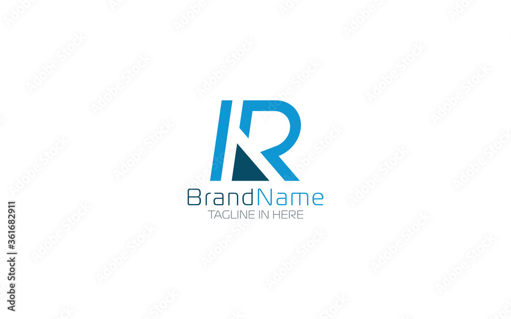 Letter R logo with simple and modern shape Letter R logo with simple and modern shape