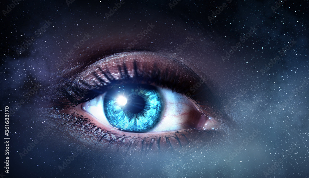 Fototapeta premium Macro image of human eye