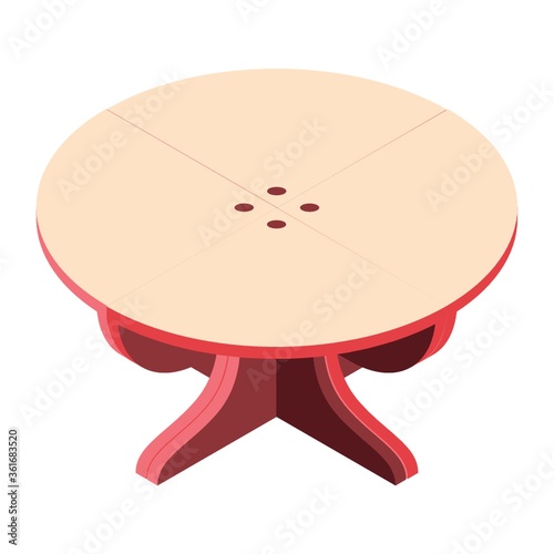 Isometric table frame