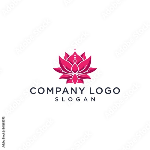 abstract flower  Logo Design Vector Illustration Template Stock Illustration