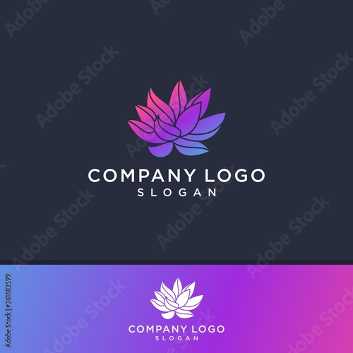 abstract floral Logo Design Vector Illustration Template Stock Illustration 
