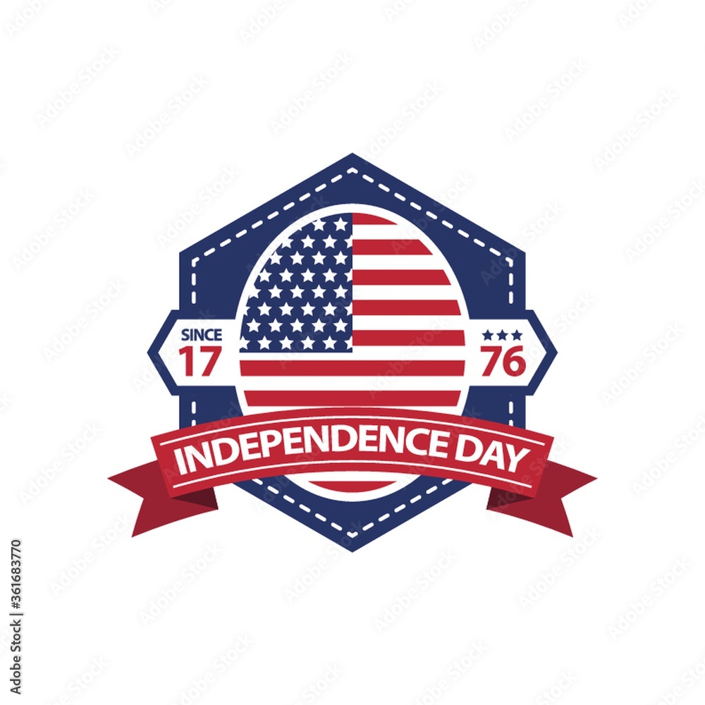 Independence day label Independence day label