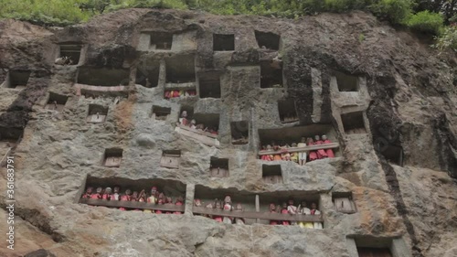 Toraja Indonesia Londa Graves Cave Funeral Burial Dead Tau Tau