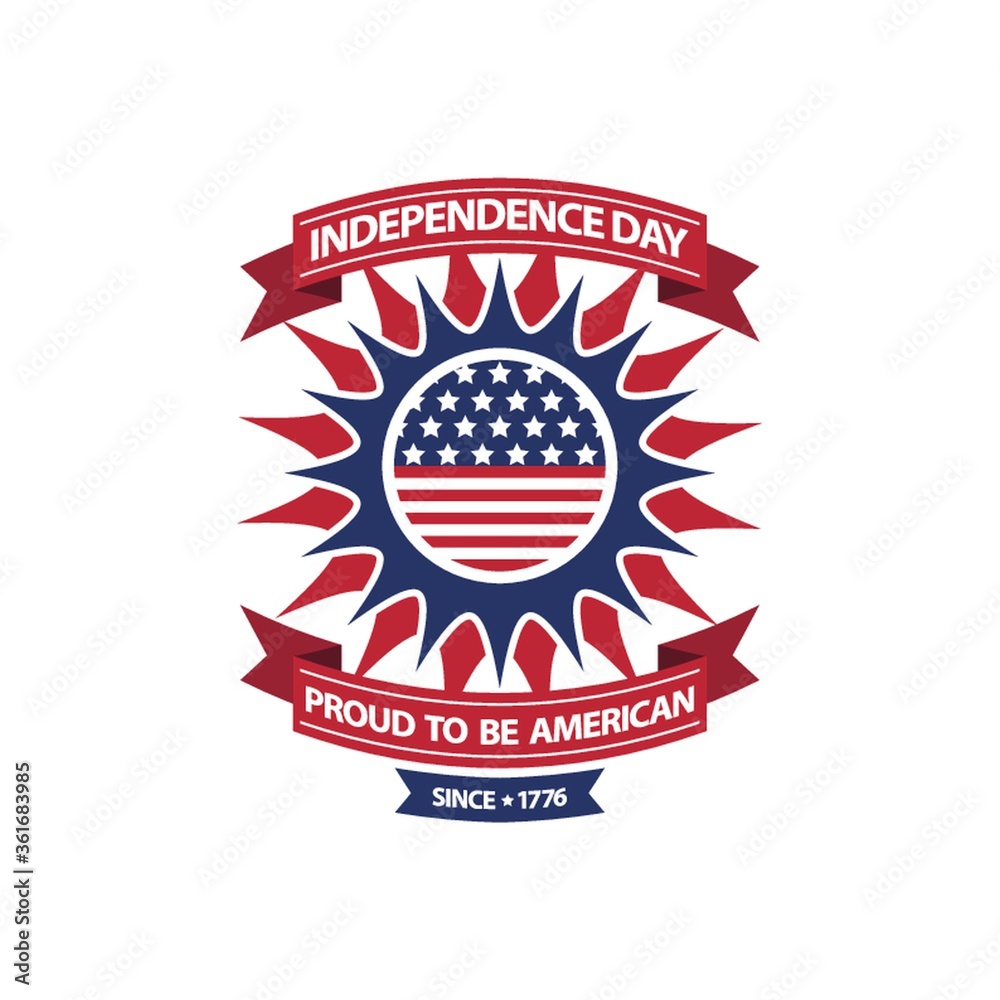 Independence day label Independence day label