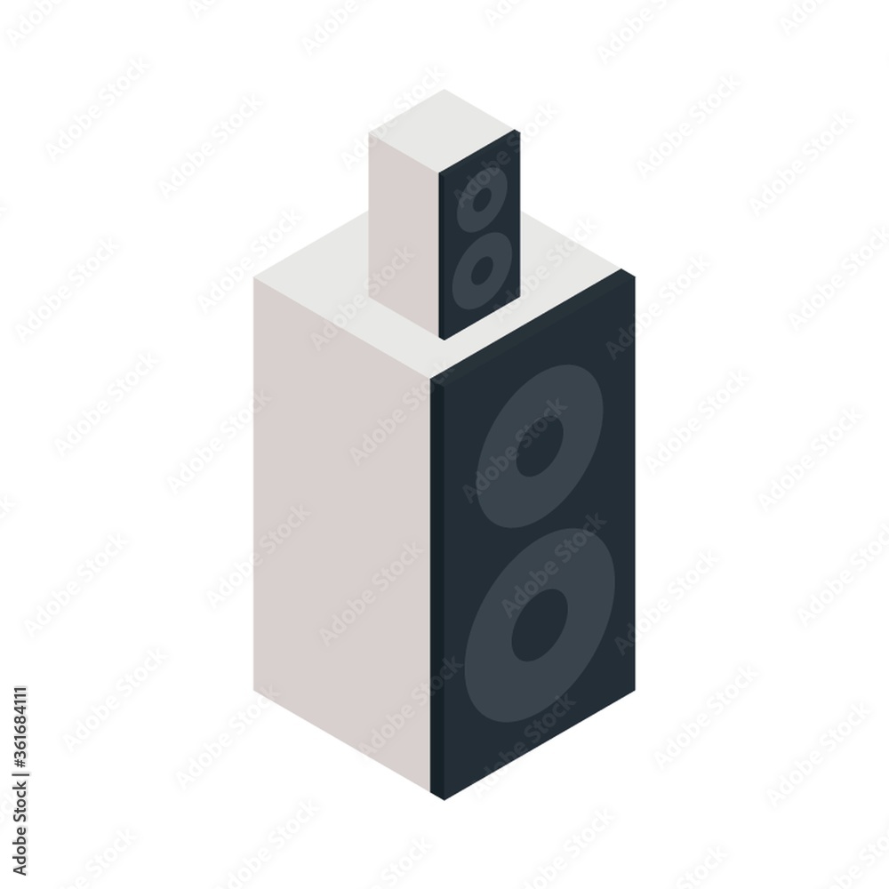 Obraz premium Isometric speaker
