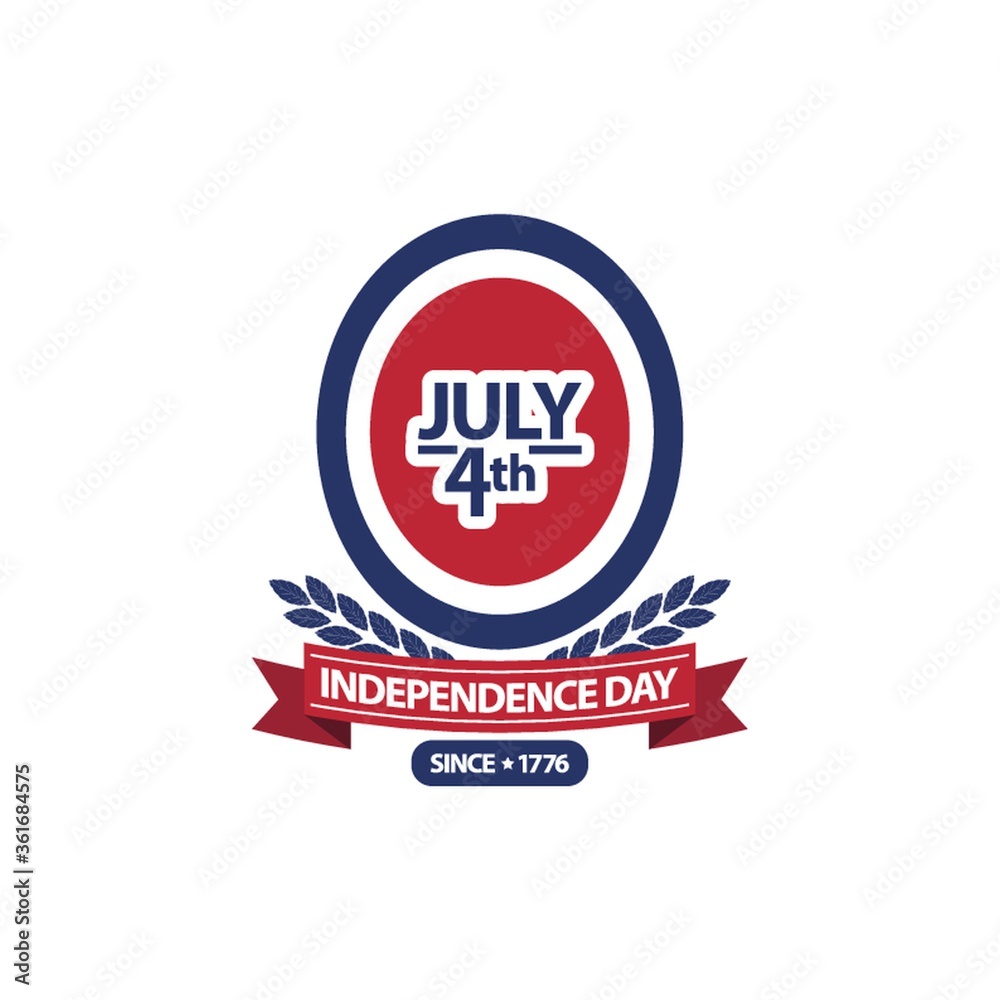 Independence day label Independence day label