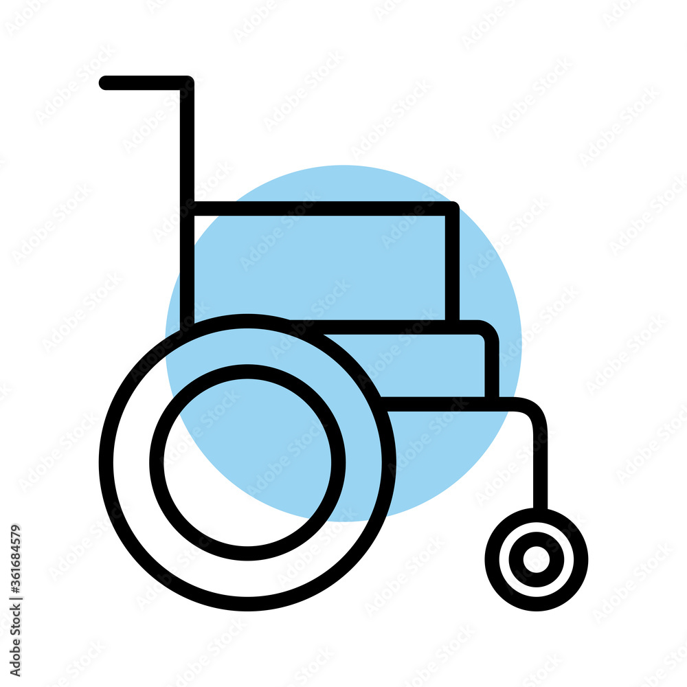wheelchair disable line style icon wheelchair disable line style icon