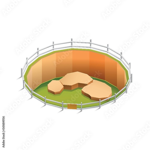 Zoo animal habitat