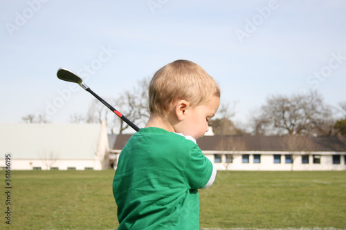 Golfing Toddler