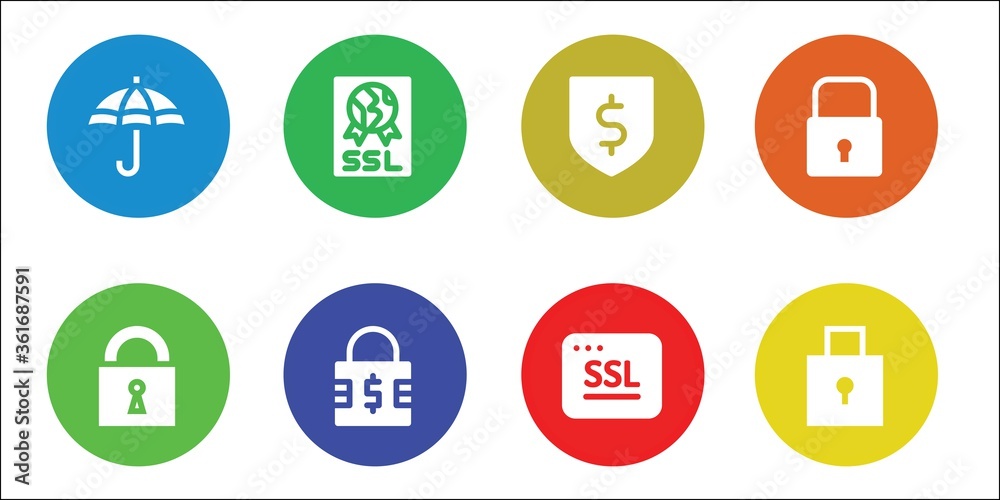 encryption icon set