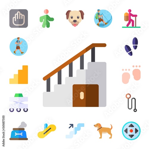 walk icon set