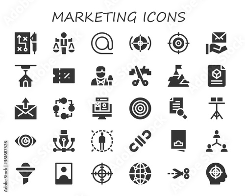 marketing icon set