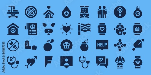 heart icon set