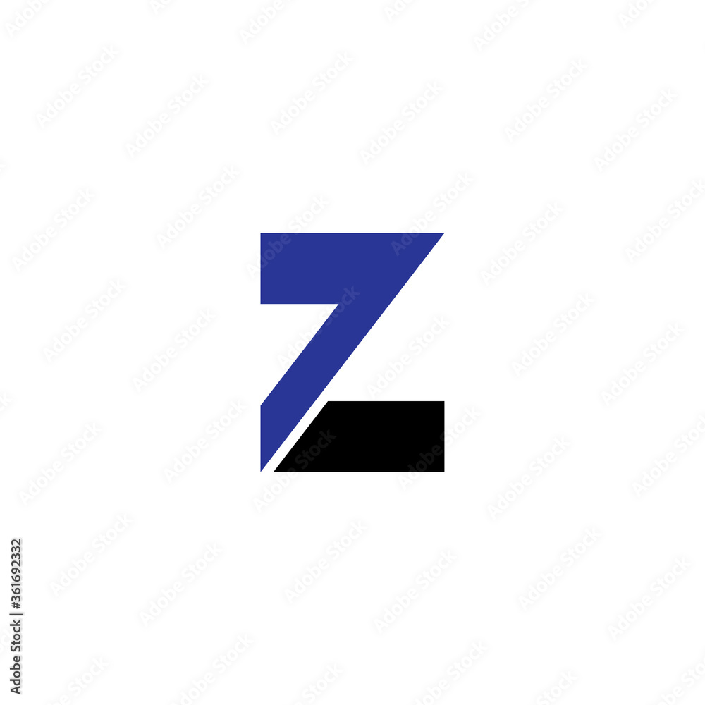 initial letter Z logo, line art style design template initial letter Z logo, line art style design template
