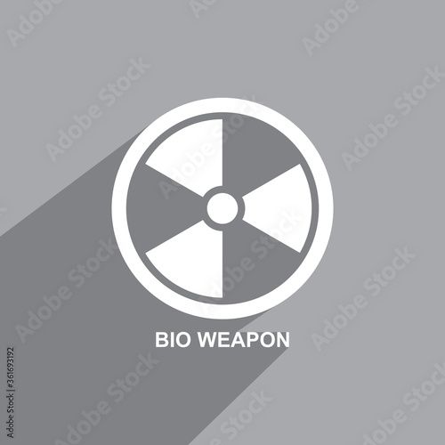 bio weapon icon, medical icon vector