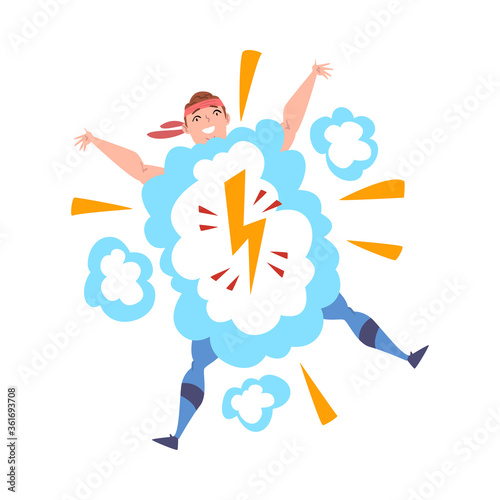 Weight Loss Concept, Plump Girl Getting Fit Cartoon Vector Illustration on White Background