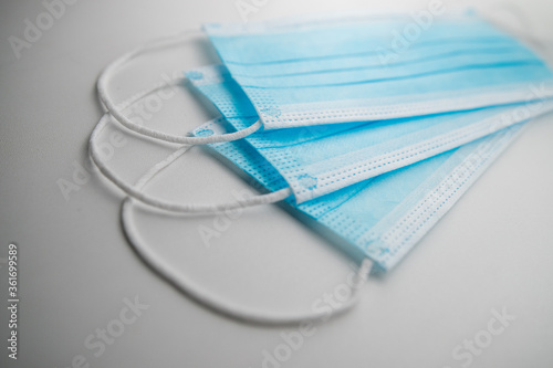 medical mask on a white background