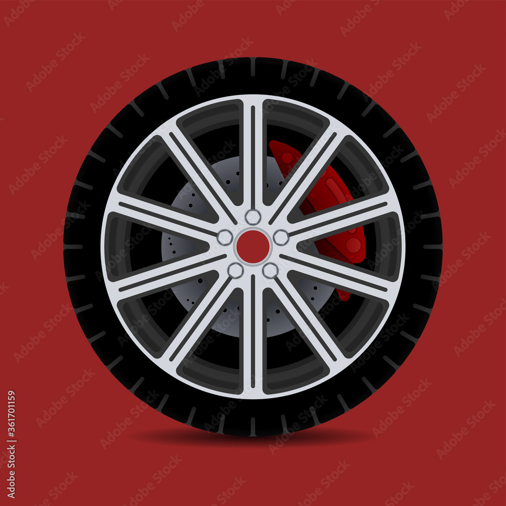 Sports car rim. car tyre collection isolated graphic design for modern transportation car. Sports car rim. car tyre collection isolated graphic design for modern transportation car.