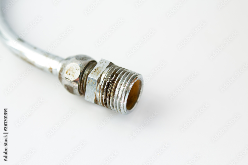 sewer pipe adapter on a white background sewer pipe adapter on a white background