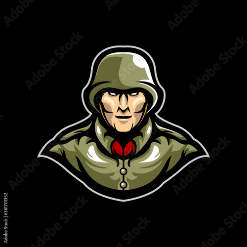 Wallpaper Mural general soldier army e sport mascot logo Torontodigital.ca