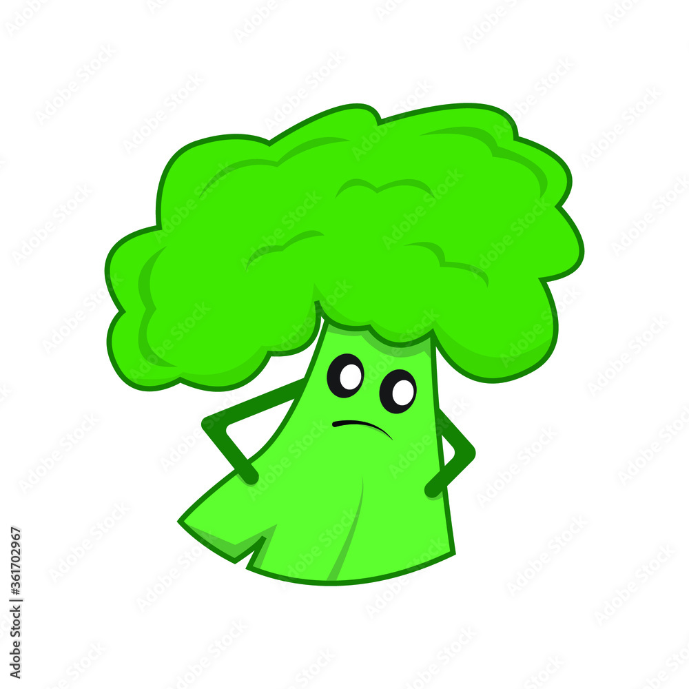 cute broccoli cartoon vektor design cute broccoli cartoon vektor design