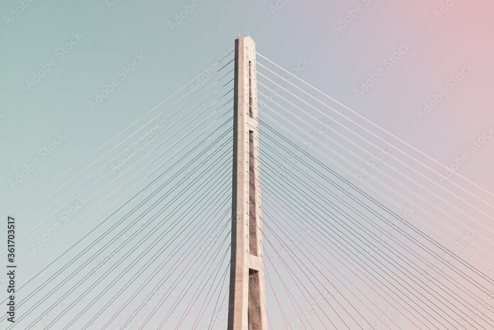 Obraz premium Vladivostok. Cable-stayed bridge.