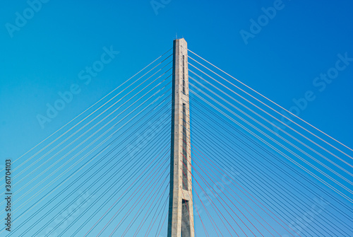 Fototapeta Naklejka Na Ścianę i Meble -  Vladivostok. Cable-stayed bridge.