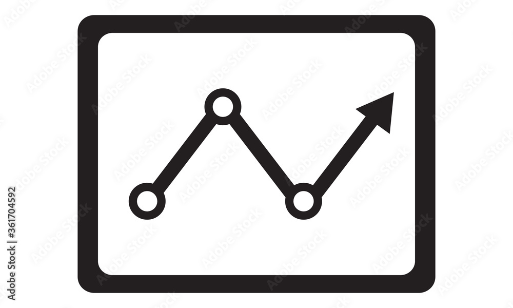 Online marketing report icon. vector graphics Online marketing report icon. vector graphics