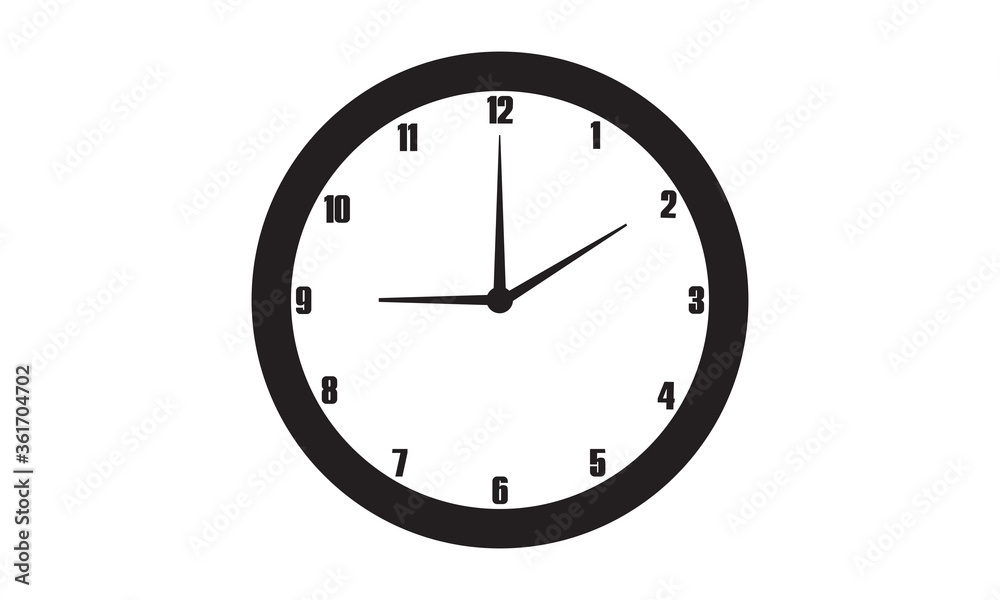 Clock and time management icon vector graphics Clock and time management icon vector graphics