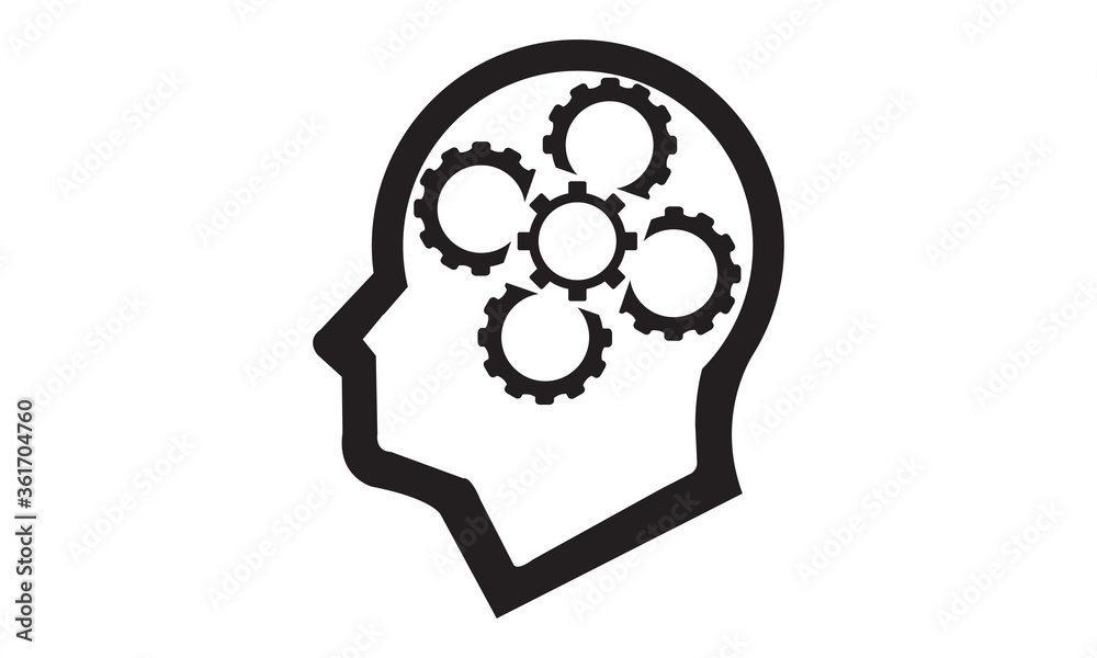 Brainstorming, idea icon. vector graphics Brainstorming, idea icon. vector graphics