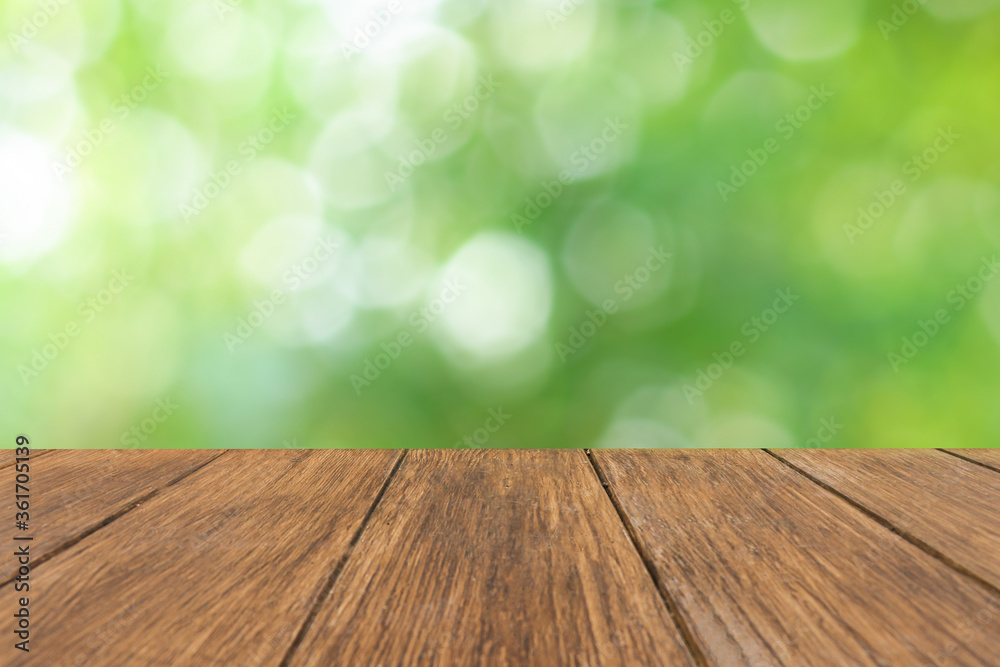 Wooden terrace with space to put objects in the background Wooden terrace with space to put objects in the background