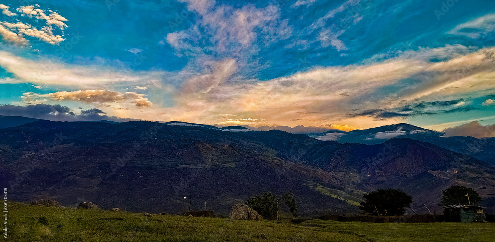 panorama of the mountains