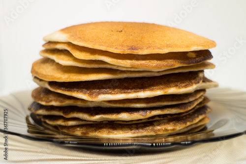 stack of pancakes on a plate