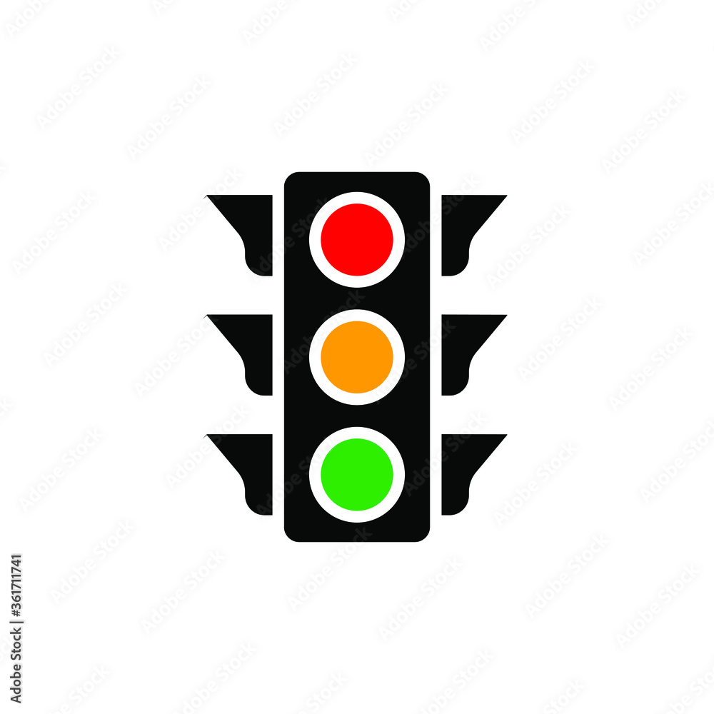 Traffic light illustration vector Stock Vector | Adobe Stock