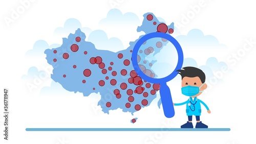 Сoronavirus outbreaks in the China.
